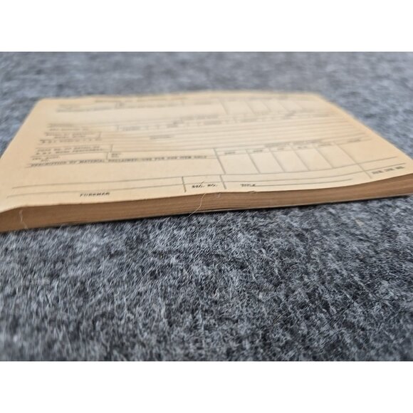 Vintage Railroad Documents Report of Material Used 1953 50s Blank Book Full - Picture 5 of 8